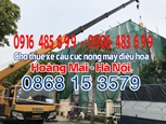 Thuê xe cẩu cục nóng máy điều hòa quận Hoàng Mai (Hà Nội)