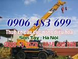 Cho thuê xe cẩu cục nóng máy điều hòa Sơn Tây (Hà Nội)