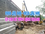 ép cọc bê tông Bình Chánh - Giá ép cọc bê tông ở Bình Chánh