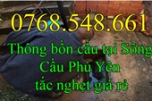 Thông bồn cầu tại Sông Cầu Phú Yên tắc nghẹt giá rẻ