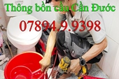 Thông bồn cầu tại Cần Đước Long An 07894.9.9398 giá tốt
