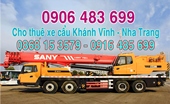 0906.483.699 Cho thuê xe cẩu Khánh Vĩnh (Nha Trang) - Khánh Hòa